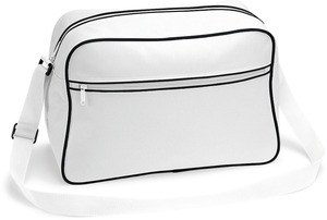 Bag Base BG14 - RETRO SHOULDER BAG White/Black