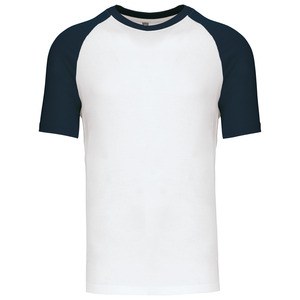 Kariban K330 - BASE BALL - CONTRAST T-SHIRT White/Navy