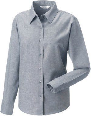 Russell Collection RU932F - Ladies Long Sleeve Easy Care Oxford Shirt