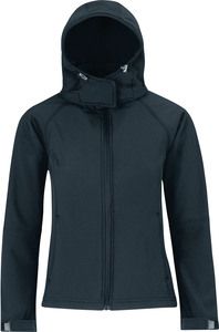 B&C CGJW937 - Hooded Softshell Women Navy