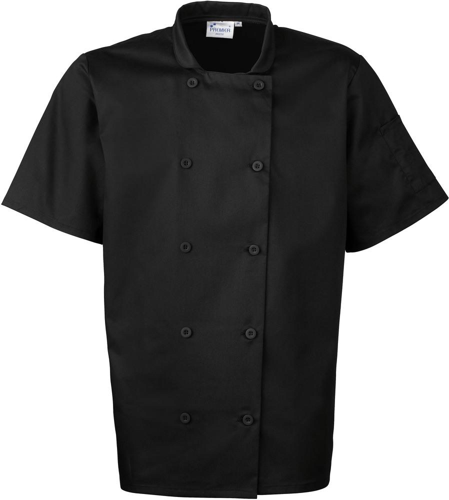 Premier PR656 - Short Sleeve Chef's Jacket