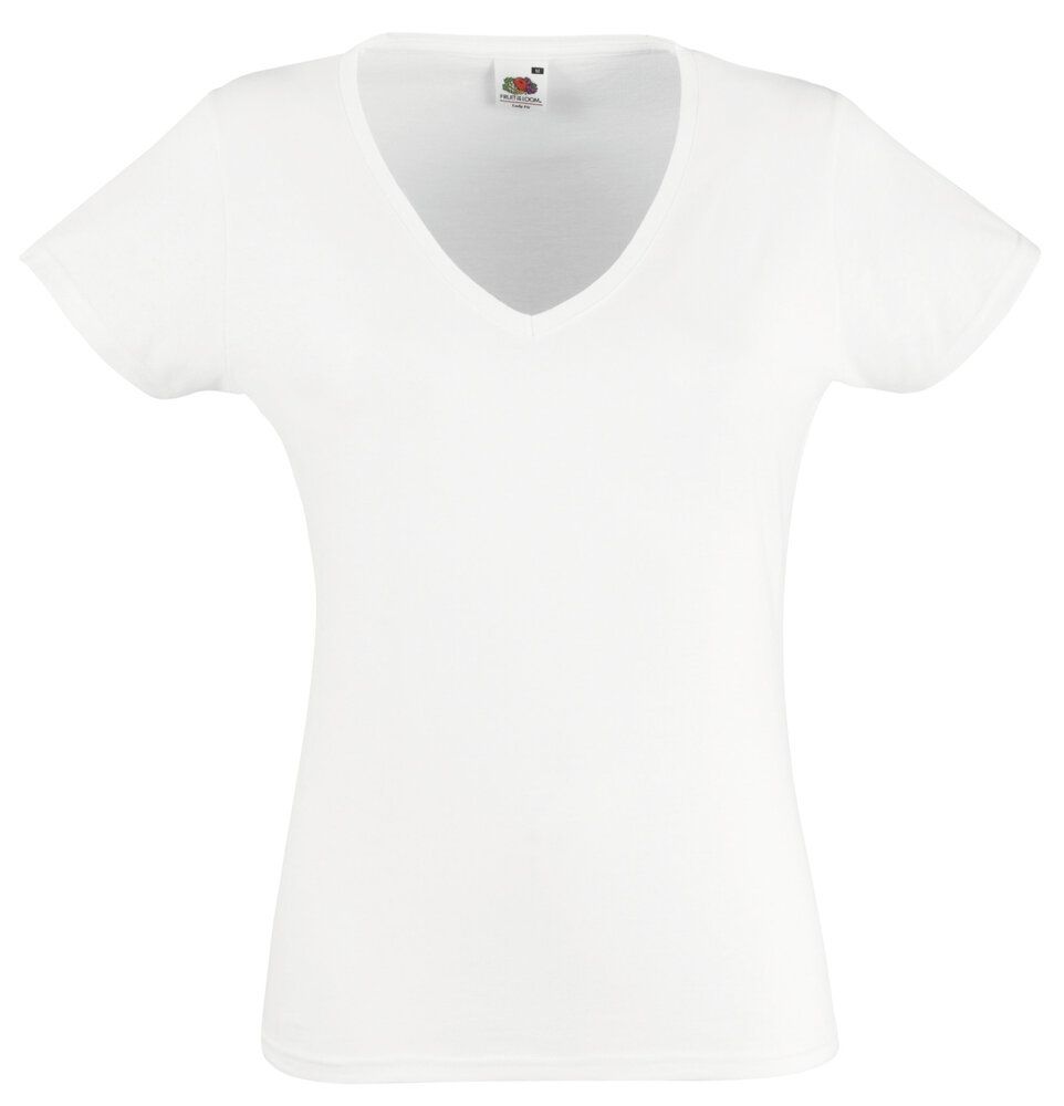 Fruit of the Loom SS047 - Women's V-neck T-shirt