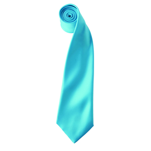 Premier PR750 - 'Colours' Satin Tie Turquoise