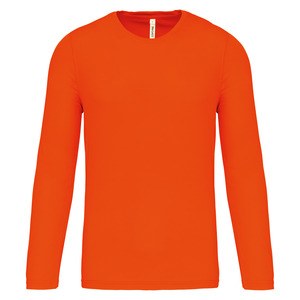 ProAct PA443 - Men's Long Sleeve Sports T-Shirt Fluorescent Orange