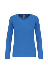 ProAct PA444 - LADIES' LONG SLEEVE SPORTS T-SHIRT Aqua Blue