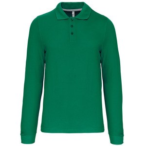 Kariban K243 - MEN'S LONG SLEEVE PIQUE POLO SHIRT Kelly Green