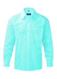 Russell Collection RU934M - Mens Long Sleeve Polycotton Easy Care Poplin Shirt