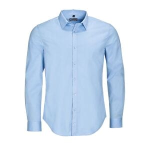 SOL'S 01426 - BLAKE MEN Long Sleeve Stretch Shirt Bleu clair
