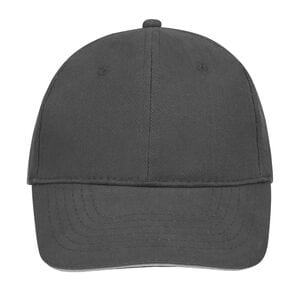 SOL'S 88100 - Buffalo Six Panel Cap Dark grey / Light grey