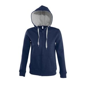 SOL'S 47100 - SOUL WOMEN Contrasted Jacket With Lined Hood French marine