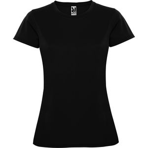 Roly CA0423 - MONTECARLO WOMAN Short-sleeve technical t-shirt Black