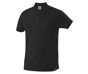 Starworld SW160 - Men's polo shirt 100% organic cotton Black