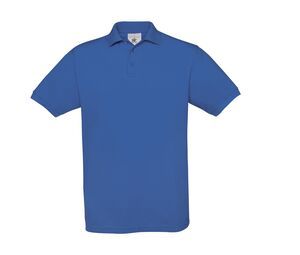 B&C BC410 - Men's Cotton Polo Saffron Royal blue