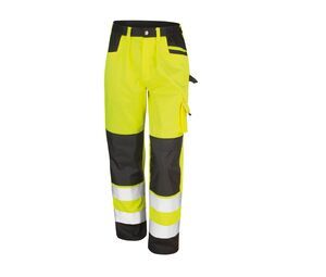 Result RS327 - Multi-pocket high visibility trousers Fluorescent Yellow