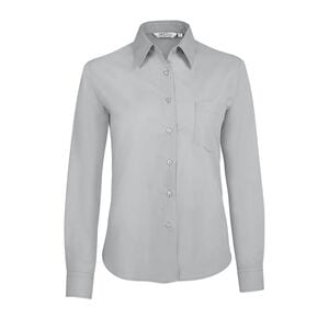 SOL'S 16060 - Executive Long Sleeve Poplin Women's Shirt Pearl Grey
