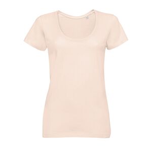 SOL'S 02079 - Metropolitan Women's Low Cut Round Neck T Shirt Creamy pink