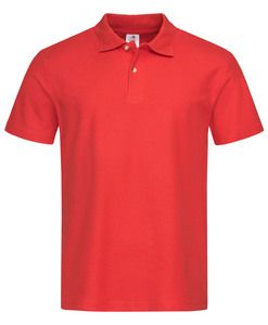 Stedman STE3000 - Men's short-sleeved polo shirt Scarlet Red