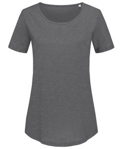 Stedman STE9320 - Crew neck T-shirt for women Stedman - ORGANIC SLUB Slate Grey