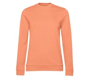 B&C BCW02W - Round neck sweatshirt Melon Orange