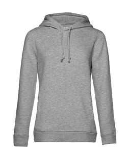 B&C BCW34B - Women's organic hoodie Heather Grey