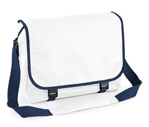 Bag Base BG210 - Shoulder Document Bag White/ French Navy