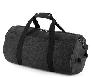 Bag Base BG655 - Vintage canvas duffel bag Vintage Black