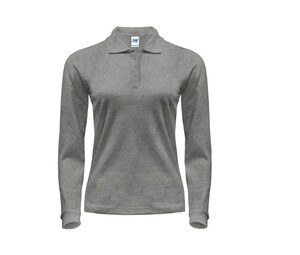 JHK JK216 - Long-sleeved 200 woman polo Mixed Grey