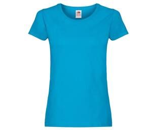 Fruit of the Loom SC1422 - Women's round neck T-shirt Azure Blue
