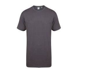 SF Men SF258 - Men's long T-shirt Heather Charcoal