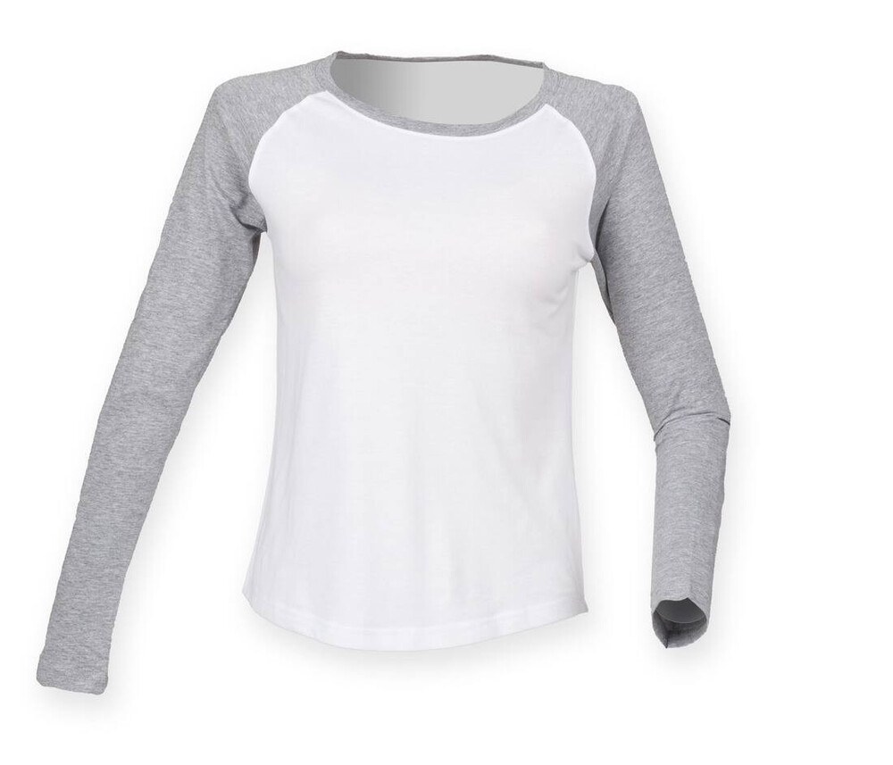 SF Women SK271 - Women's long-sleeved baseball T-shirt