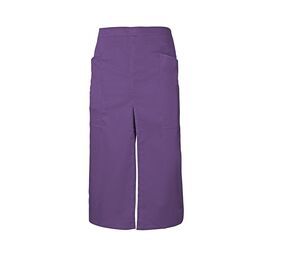 VELILLA V4209 - LONG APRON WITH OPENING AND POCKETS Purple