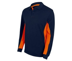 VELILLA V5514 - Two-Tone Polo Shirt Long Sleeves