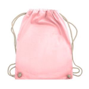 Westford mill WM110 - Cotton Gymsac Pastel Pink / White