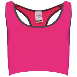 Proact PA001 - Seamless sports bra Fluorescent Pink / Storm Grey