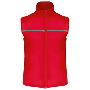 Proact PA234 - Running gilet with mesh back Red