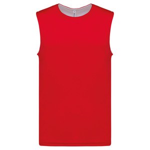 ProAct PA464 - UNISEX REVERSIBLE VEST Sporty Red / White