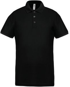 Proact PA489 - Men's performance piqué polo shirt Black