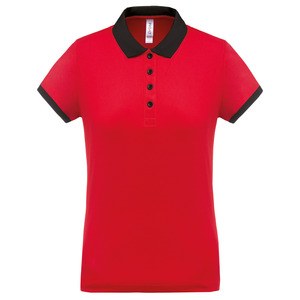 Proact PA490 - Ladies’ performance piqué polo shirt Red / Black