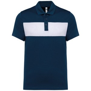 Proact PA493 - Adult short-sleeved polo-shirt Sporty Navy / White