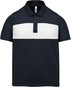 Proact PA494 - Kids' short-sleeved polo-shirt Sporty Navy / White