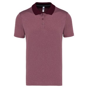 Proact PA496 - Adult short-sleeved marl polo shirt