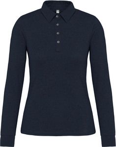 Kariban K265 - Ladies' long sleeve jersey polo shirt Navy