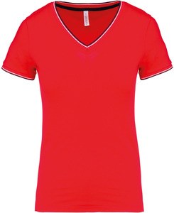 Kariban K394 - Ladies’ piqué knit V-neck T-shirt