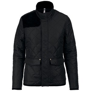 Kariban K6127 - Women's quilted jacket Black / Black