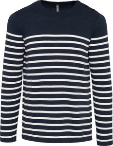 Kariban K989 - Men's sailor sweater Striped Navy / Off White