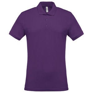 Kariban K254 - Men's short-sleeved piqué polo shirt Purple