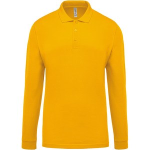 Kariban K256 - Men's long-sleeved piqué polo shirt Yellow