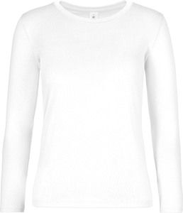 B&C CGTW08T - Women's long sleeve t-shirt #E190 White