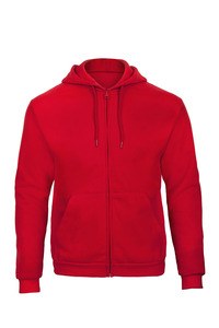 B&C CGWUI25 - Zipped hooded sweatshirt ID.205 Red