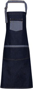 Premier PR127 - "Domain" Bib Denim Apron Indigo Denim